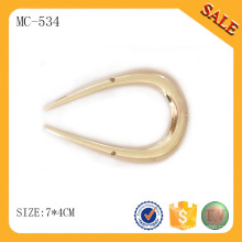 MC534 Gold Farbe Kleidung Metall nähen Zubehör Großhandel von Guangzhou Fabrik